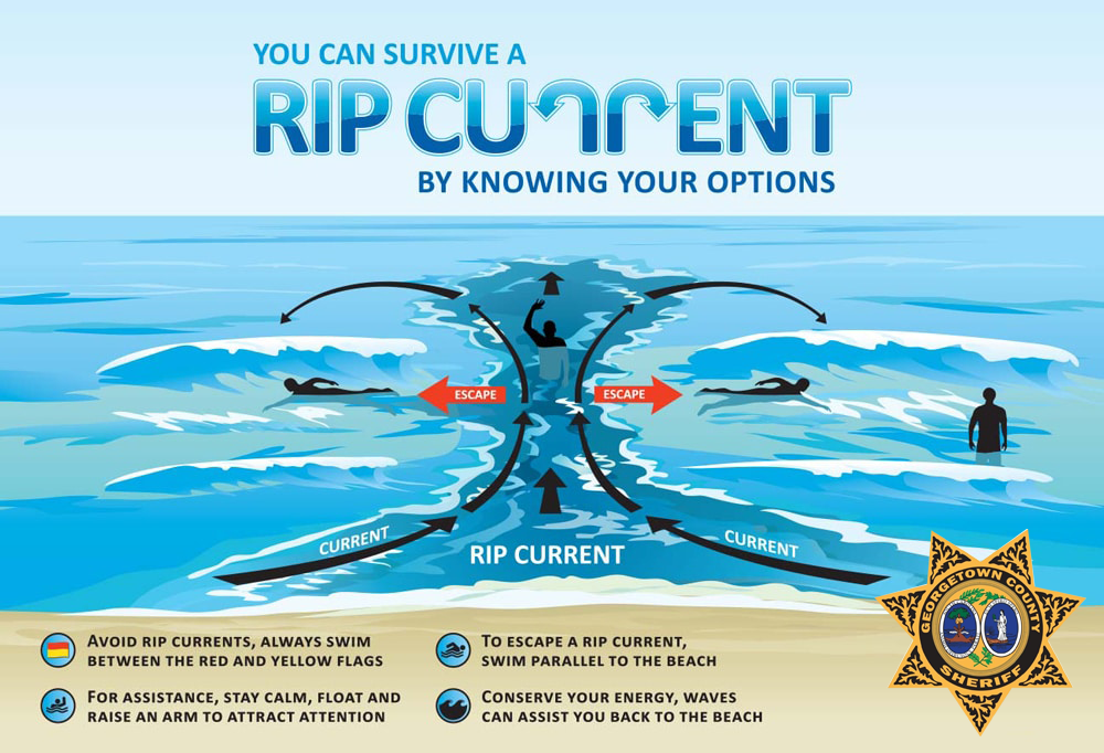 Rip Current Safety Tip